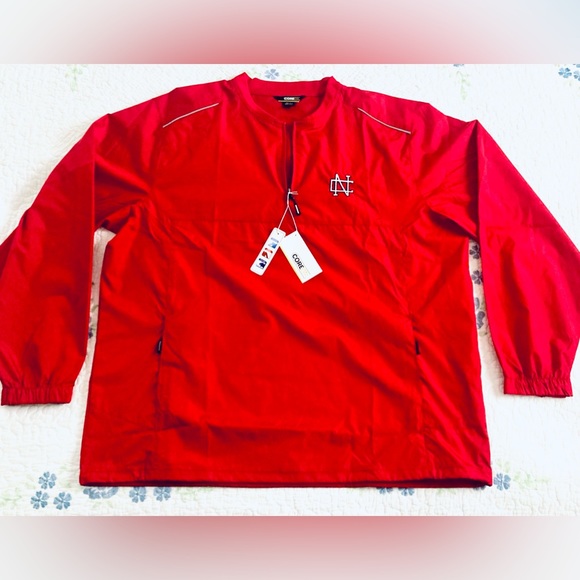 Core 365 Mens Windbreaker XL 1/4 Zip NC State Tar Heels North Carolina Golf NWT - Picture 1 of 6